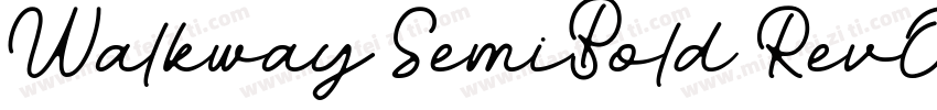 Walkway SemiBold RevOblique字体转换